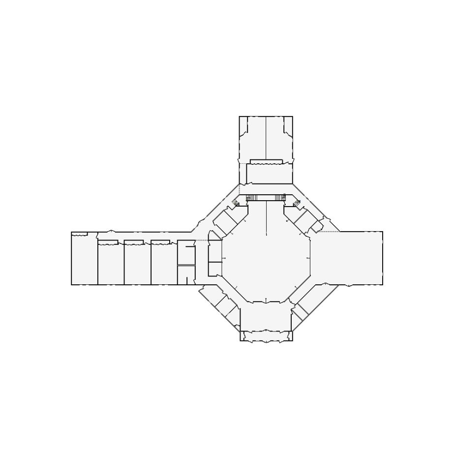 Complex 20000 sq ft church complex interior sketch floor plan in Xactimate