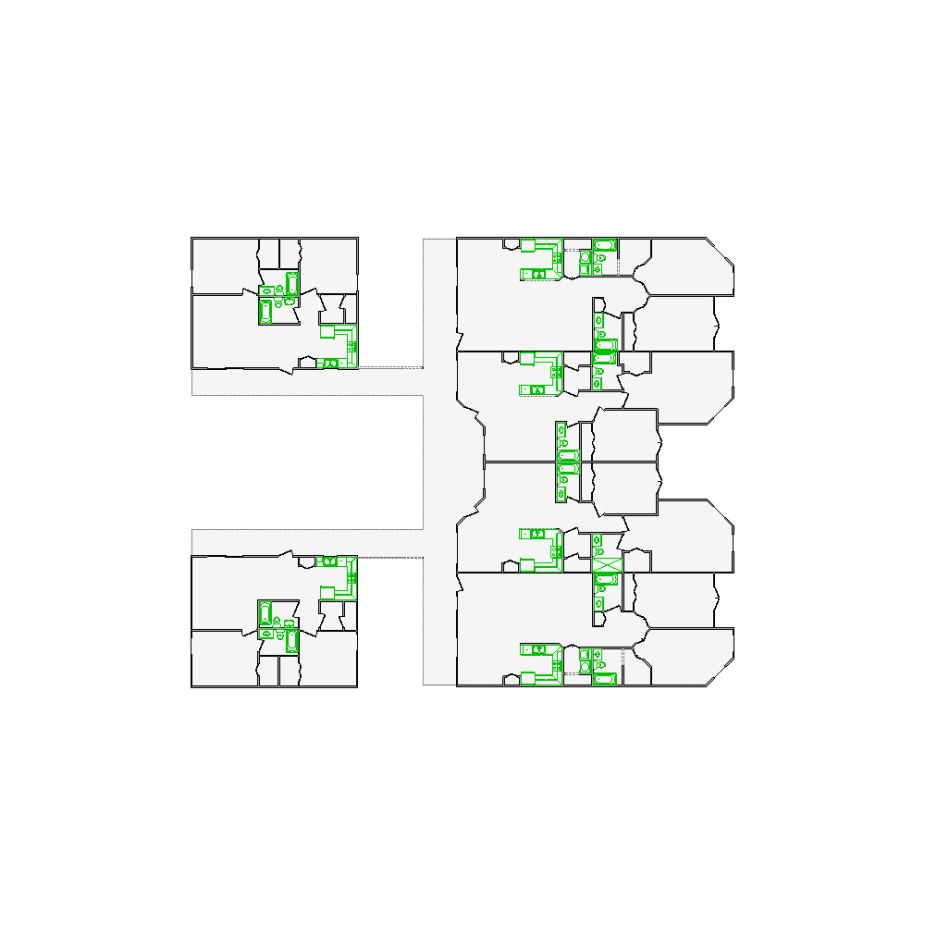 Final 100000 sq ft industrial interior floor plan draft by Xmate Sketch Lab experts