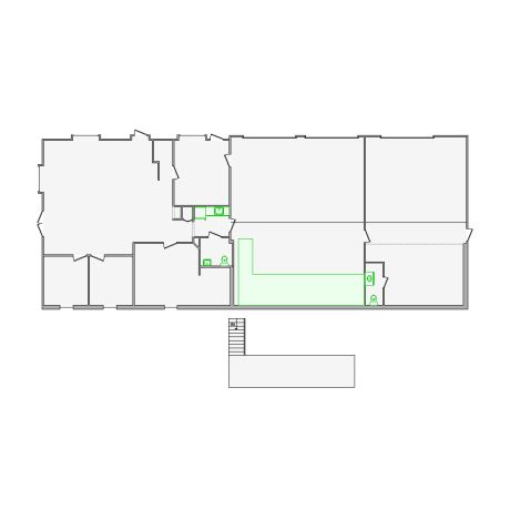 Detailed commercial interior sketch for Xactimate (3501-4000 SF). Accurate layouts for damage assessment, insurance claims, and restoration projects.