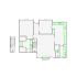 Detailed interior sketch for Xactimate (2001-2500 SF) for damage assessment and restoration. Includes doors, windows, ceilings, kitchen and bathroom symbols.