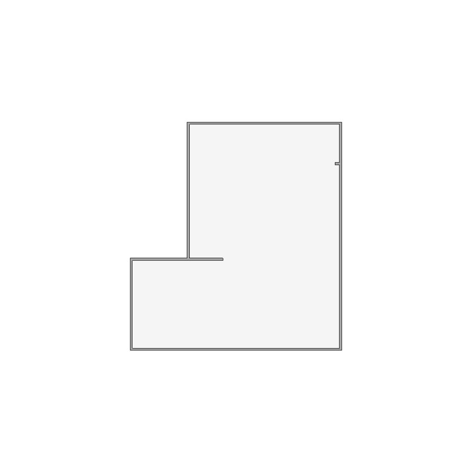 Simple interior sketch for Xactimate (1501-2000 SF). Perfect for partial renovations, such as updating floors, walls, or ceilings, without full detailing.