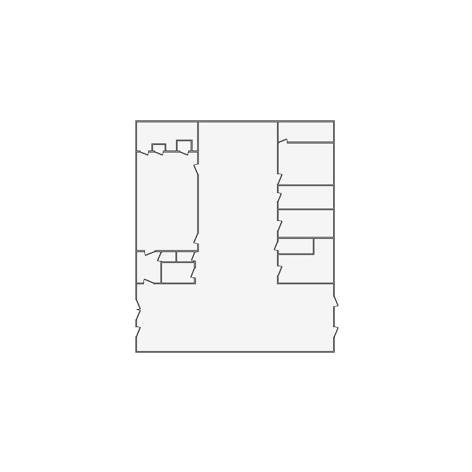 Detailed commercial interior sketch for Xactimate (3501-4000 SF). Accurate layouts for damage assessment, insurance claims, and restoration projects.