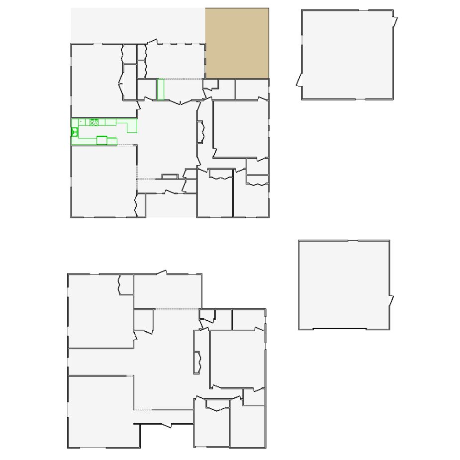 Correction interior sketches (3001-4000 SF) for Xactimate. Fixing layout errors, adjusting doors, windows, ceilings, and symbols for accurate assessments.