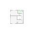 Detailed interior sketch for Xactimate (251-500 SF) for damage assessment and restoration. Includes doors, windows, ceilings, kitchen and bathroom symbols.