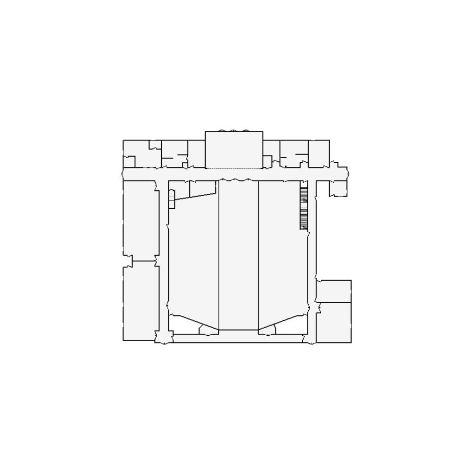 Detailed commercial interior sketch for Xactimate (20001-24000 SF). Accurate layouts for damage assessment, insurance claims, and restoration projects.