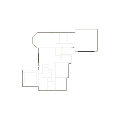 Simple exterior sketch based on interior layout (2001-2500 SF), either provided by the client or created by us, suitable for estimating in Xactimate.