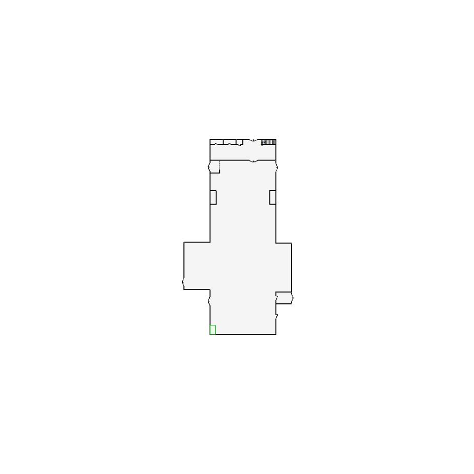 Detailed commercial interior sketch for Xactimate (7001-7500 SF). Accurate layouts for damage assessment, insurance claims, and restoration projects.