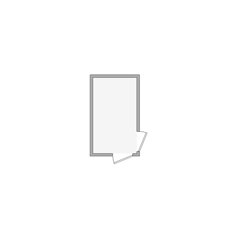 Simple interior sketch for Xactimate (501-1000 SF). Perfect for partial renovations, such as updating floors, walls, or ceilings, without full detailing.