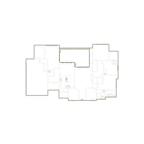 Detailed exterior sketch (4501-5000 SF) based on interior layout provided by the client or created by us. Suitable for siding, paint, and wall estimates.