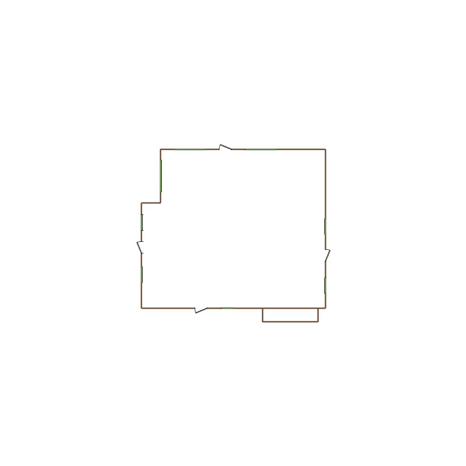 Detailed exterior sketch based on aerial imagery of a residential structure (21-30 SQ), suitable for use in damage assessment and restoration workflows in Xactimate.