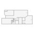 Simple interior sketch for Xactimate (1501-2000 SF). Perfect for partial renovations, such as updating floors, walls, or ceilings, without full detailing.