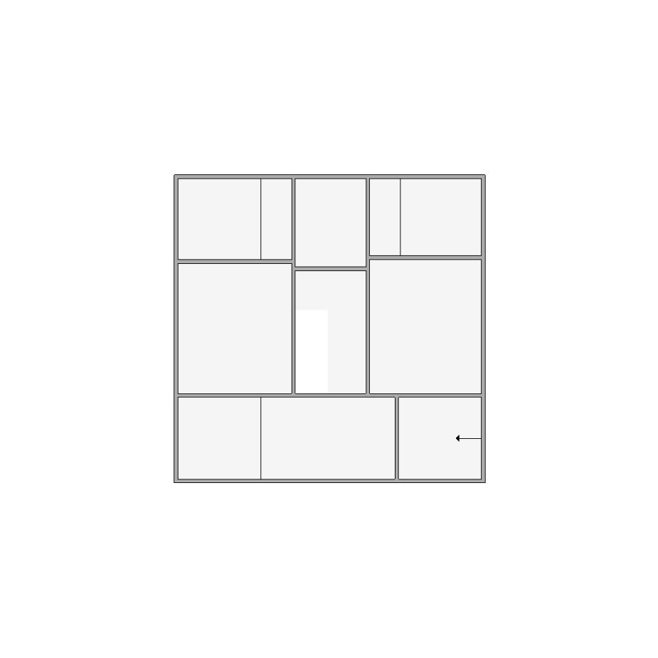 Simple interior sketch for Xactimate (1501-2000 SF). Perfect for partial renovations, such as updating floors, walls, or ceilings, without full detailing.