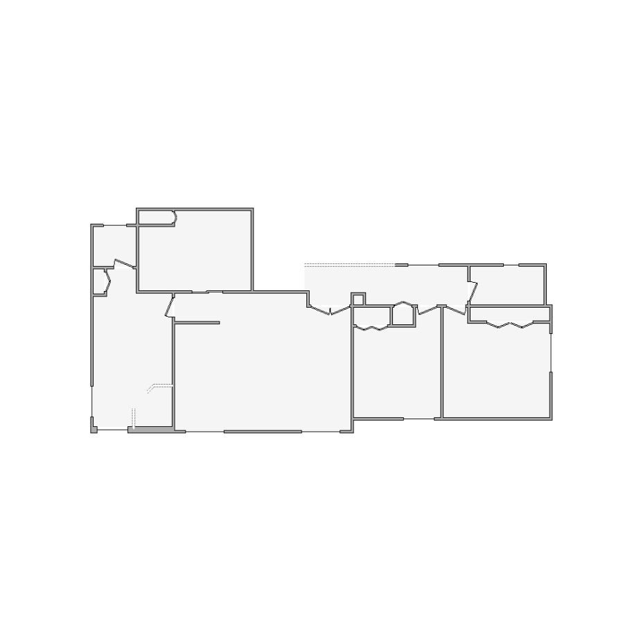 Simple interior sketch for Xactimate (2501-3000 SF). Perfect for partial renovations, such as updating floors, walls, or ceilings, without full detailing.