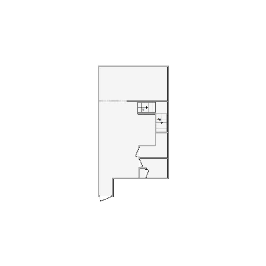 Simple interior sketch for Xactimate (1501-2000 SF). Perfect for partial renovations, such as updating floors, walls, or ceilings, without full detailing.