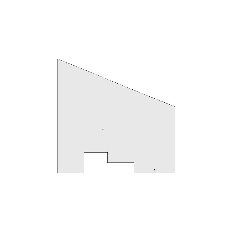 Roof sketch of a residential structure with a roof area (31-40 SQ), ideal for damage assessment and restoration purposes in Xactimate.