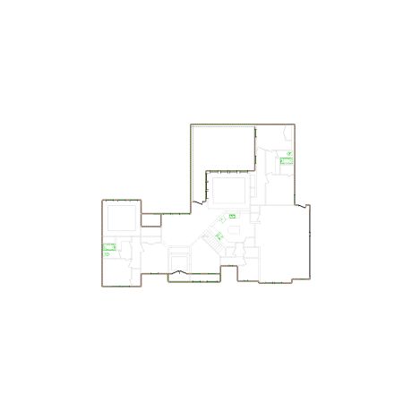 Detailed exterior sketch (4001-4500 SF) based on interior layout provided by the client or created by us. Suitable for siding, paint, and wall estimates.