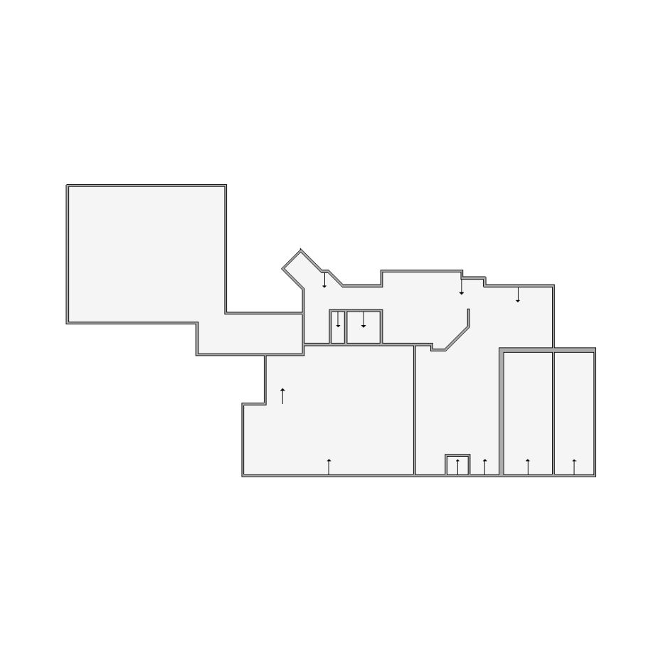 Simple interior sketch for Xactimate (1501-2000 SF). Perfect for partial renovations, such as updating floors, walls, or ceilings, without full detailing.