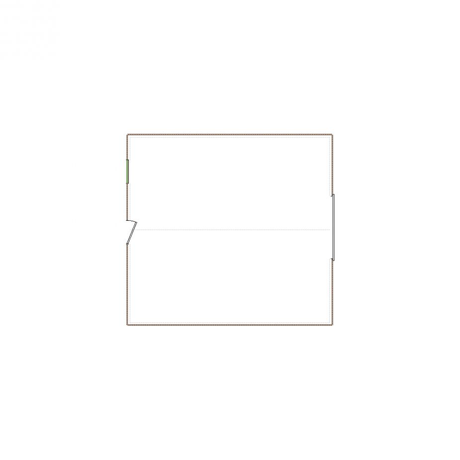 Simple exterior sketch based on interior layout (501-750 SF), either provided by the client or created by us, suitable for estimating in Xactimate.