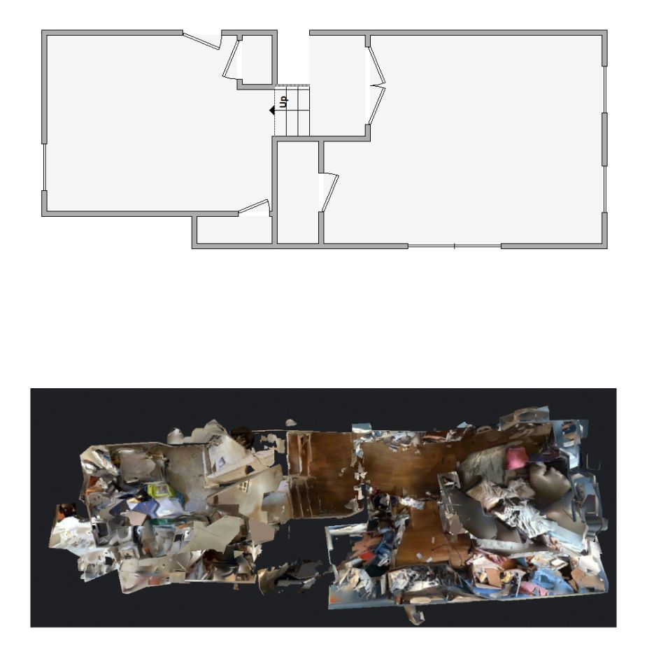 Expertly crafted interior sketches from distorted Matterport scans (1001-2000 SF) for Xactimate. Ensuring precise layouts for claims and repairs.