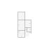 Simple interior sketch for Xactimate (2501-3000 SF). Perfect for partial renovations, such as updating floors, walls, or ceilings, without full detailing.