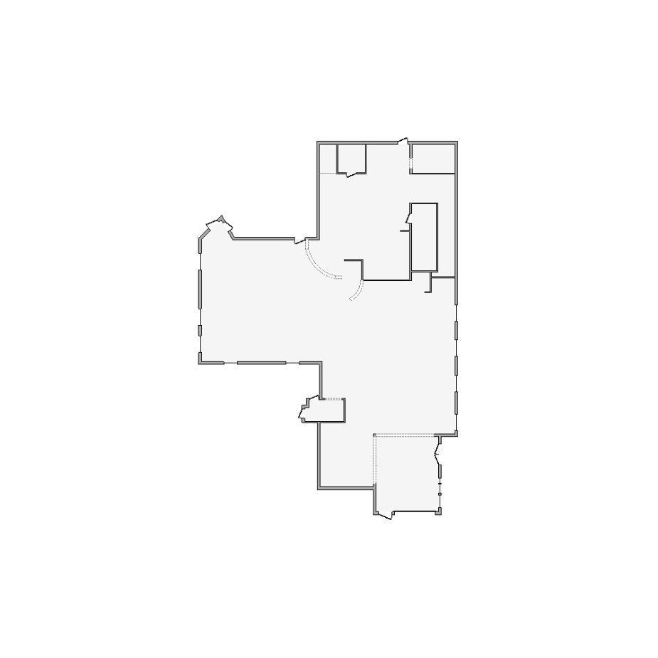 Detailed commercial interior sketch for Xactimate (7501-8000 SF). Accurate layouts for damage assessment, insurance claims, and restoration projects.