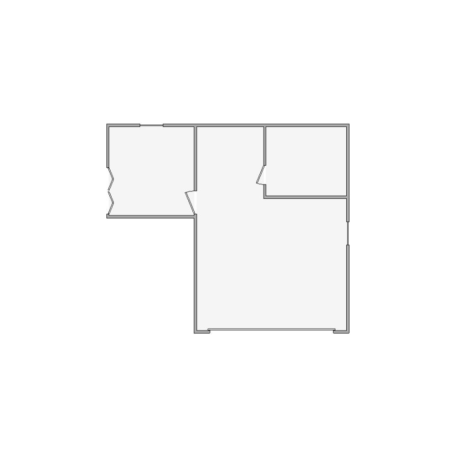 Simple interior sketch for Xactimate (501-1000 SF). Perfect for partial renovations, such as updating floors, walls, or ceilings, without full detailing.