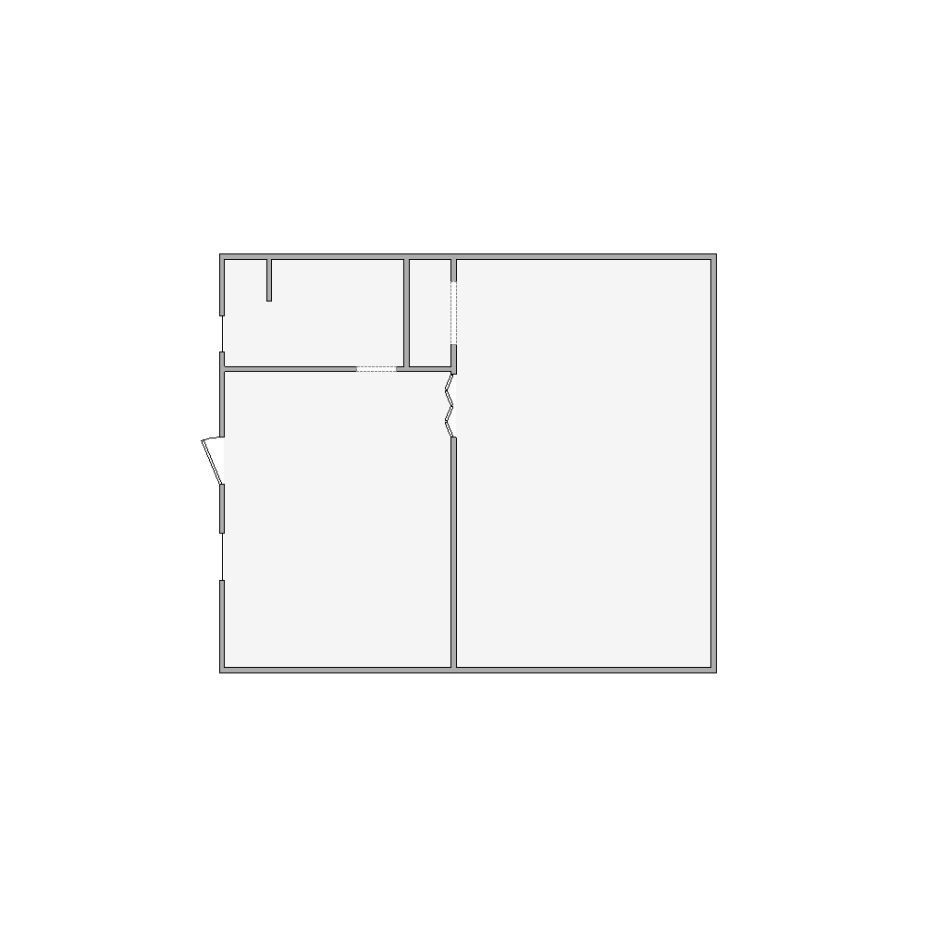 Simple interior sketch for Xactimate (1501-2000 SF). Perfect for partial renovations, such as updating floors, walls, or ceilings, without full detailing.