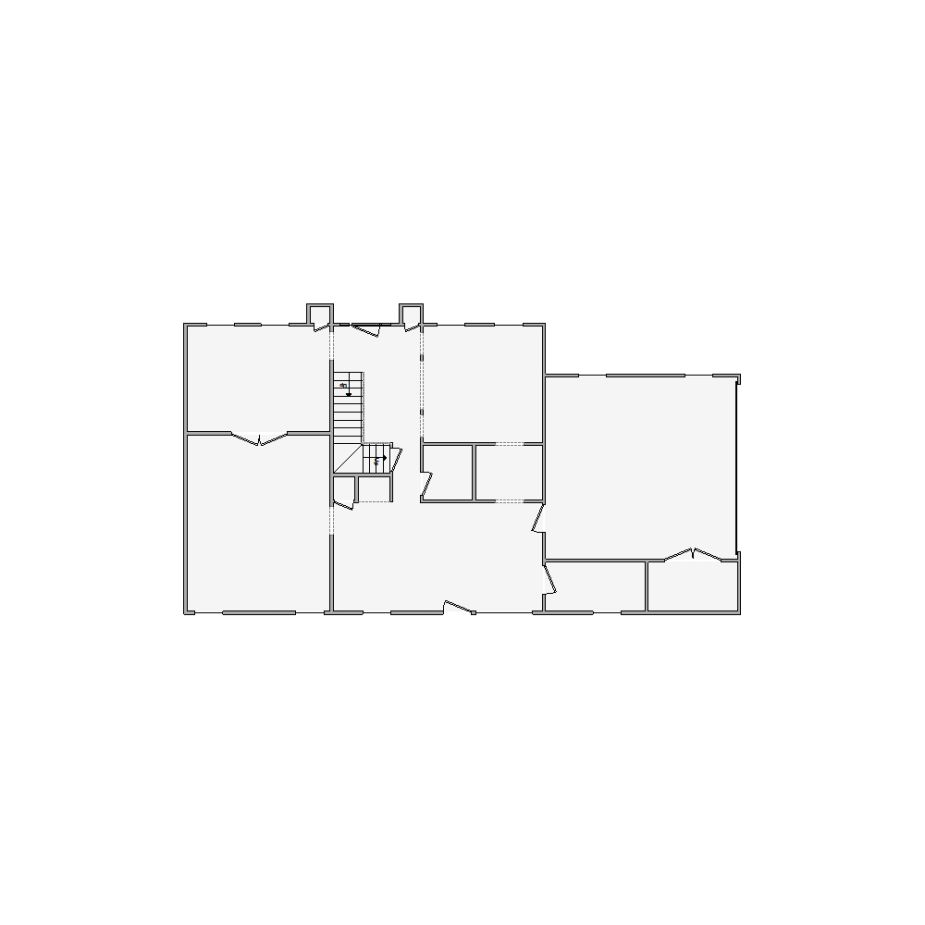 Simple interior sketch for Xactimate (2501-3000 SF). Perfect for partial renovations, such as updating floors, walls, or ceilings, without full detailing.