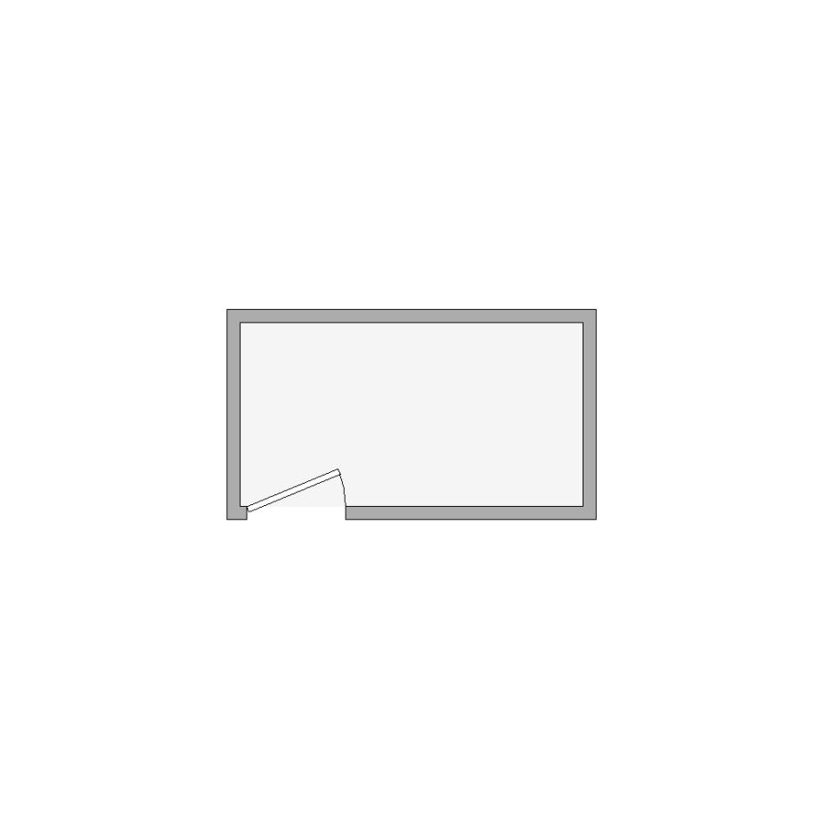 Simple interior sketch for Xactimate (1-100 SF). Perfect for partial renovations, such as updating floors, walls, or ceilings, without full detailing.