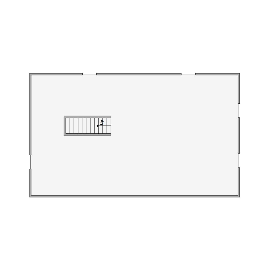 Simple interior sketch for Xactimate (1501-2000 SF). Perfect for partial renovations, such as updating floors, walls, or ceilings, without full detailing.