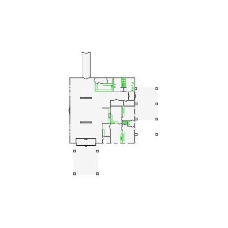 Detailed commercial interior sketch for Xactimate (8501-9000 SF). Accurate layouts for damage assessment, insurance claims, and restoration projects.
