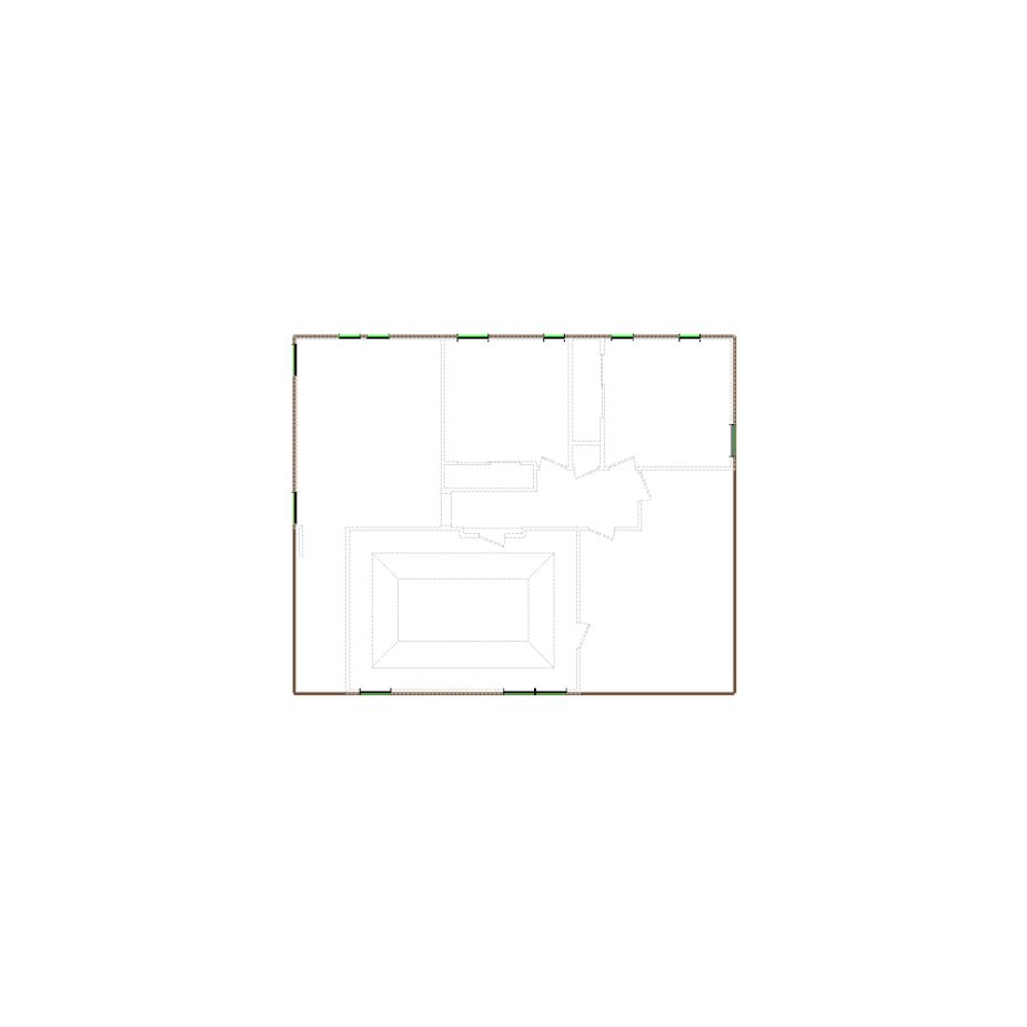Detailed exterior sketch (1501-2000 SF) based on interior layout provided by the client or created by us. Suitable for siding, paint, and wall estimates.