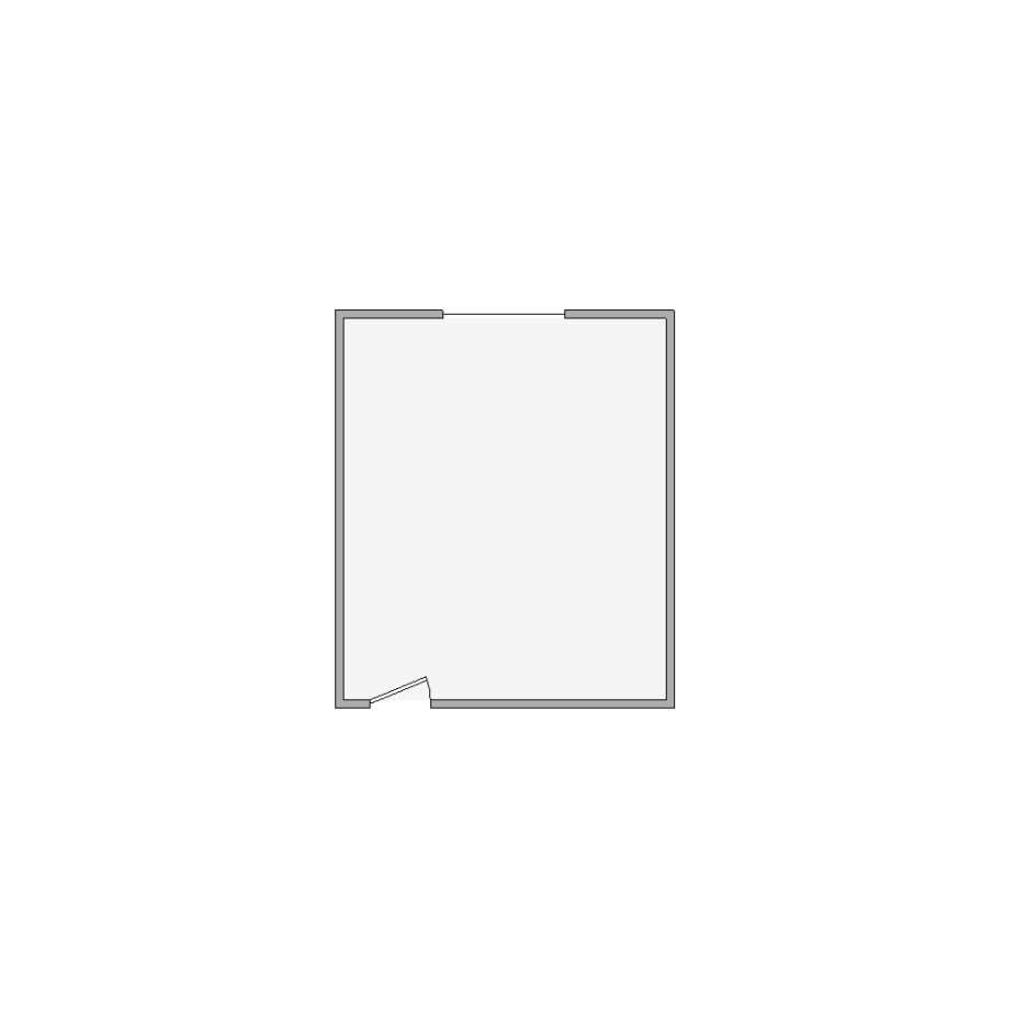 Simple interior sketch for Xactimate (251-500 SF). Perfect for partial renovations, such as updating floors, walls, or ceilings, without full detailing.