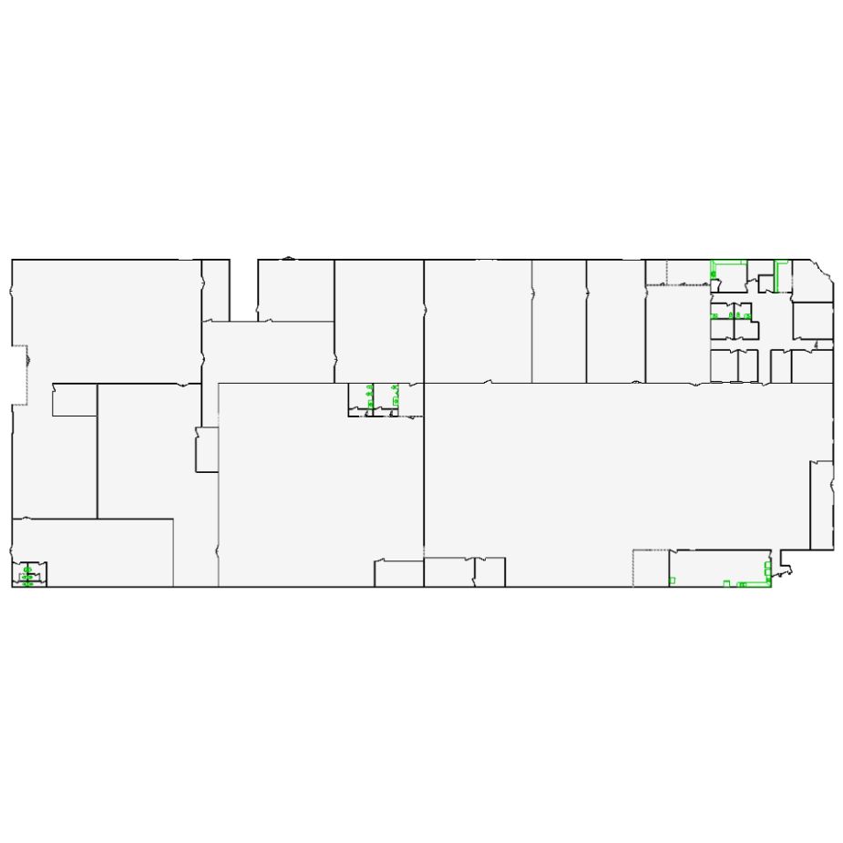 Detailed commercial interior sketch for Xactimate (53001-64000 SF). Accurate layouts for damage assessment, insurance claims, and restoration projects.