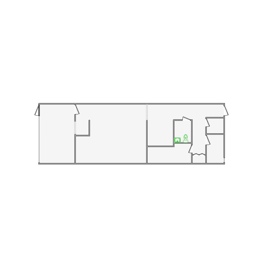 Detailed commercial interior sketch for Xactimate (2001-2500 SF). Accurate layouts for damage assessment, insurance claims, and restoration projects.