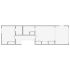 Simple interior sketch for Xactimate (2001-2500 SF). Perfect for partial renovations, such as updating floors, walls, or ceilings, without full detailing.