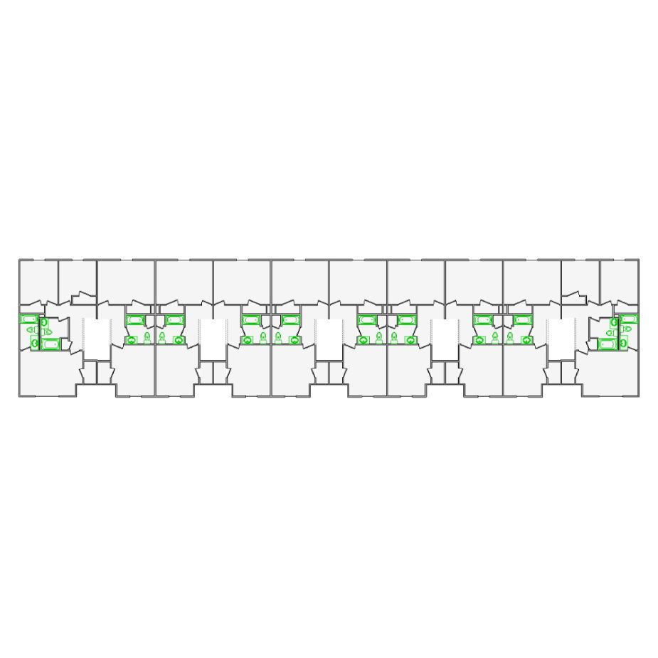 Detailed commercial interior sketch for Xactimate (5001-5500 SF). Accurate layouts for damage assessment, insurance claims, and restoration projects.