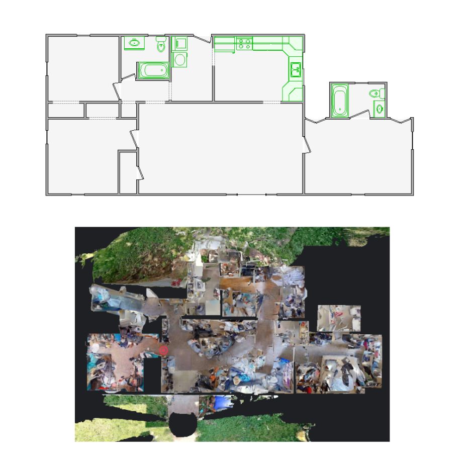 Expertly crafted interior sketches from distorted Matterport scans (1001-2000 SF) for Xactimate. Ensuring precise layouts for claims and repairs.