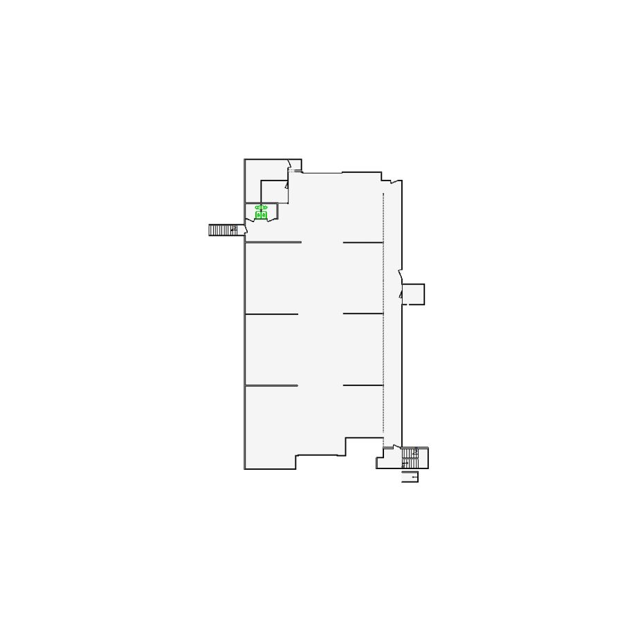 Detailed commercial interior sketch for Xactimate (8501-9000 SF). Accurate layouts for damage assessment, insurance claims, and restoration projects.