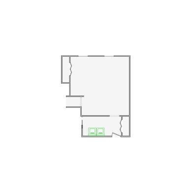Detailed commercial interior sketch for Xactimate (251-500 SF). Accurate layouts for damage assessment, insurance claims, and restoration projects.