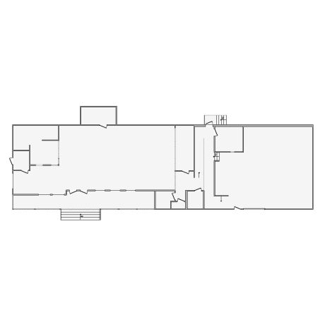 Detailed commercial interior sketch for Xactimate (4001-4500 SF). Accurate layouts for damage assessment, insurance claims, and restoration projects.