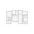 Simple interior sketch for Xactimate (2001-2500 SF). Perfect for partial renovations, such as updating floors, walls, or ceilings, without full detailing.