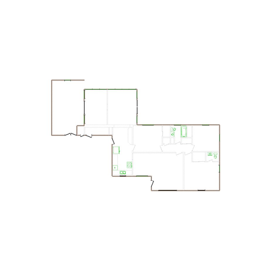 Detailed exterior sketch (1501-2000 SF) based on interior layout provided by the client or created by us. Suitable for siding, paint, and wall estimates.