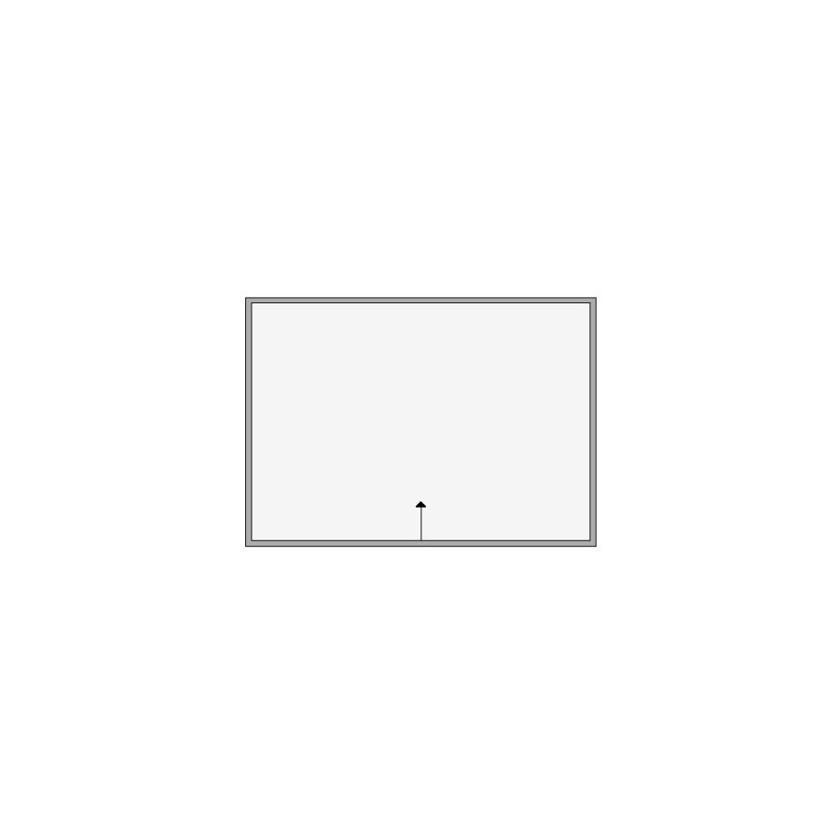 Simple interior sketch for Xactimate (251-500 SF). Perfect for partial renovations, such as updating floors, walls, or ceilings, without full detailing.