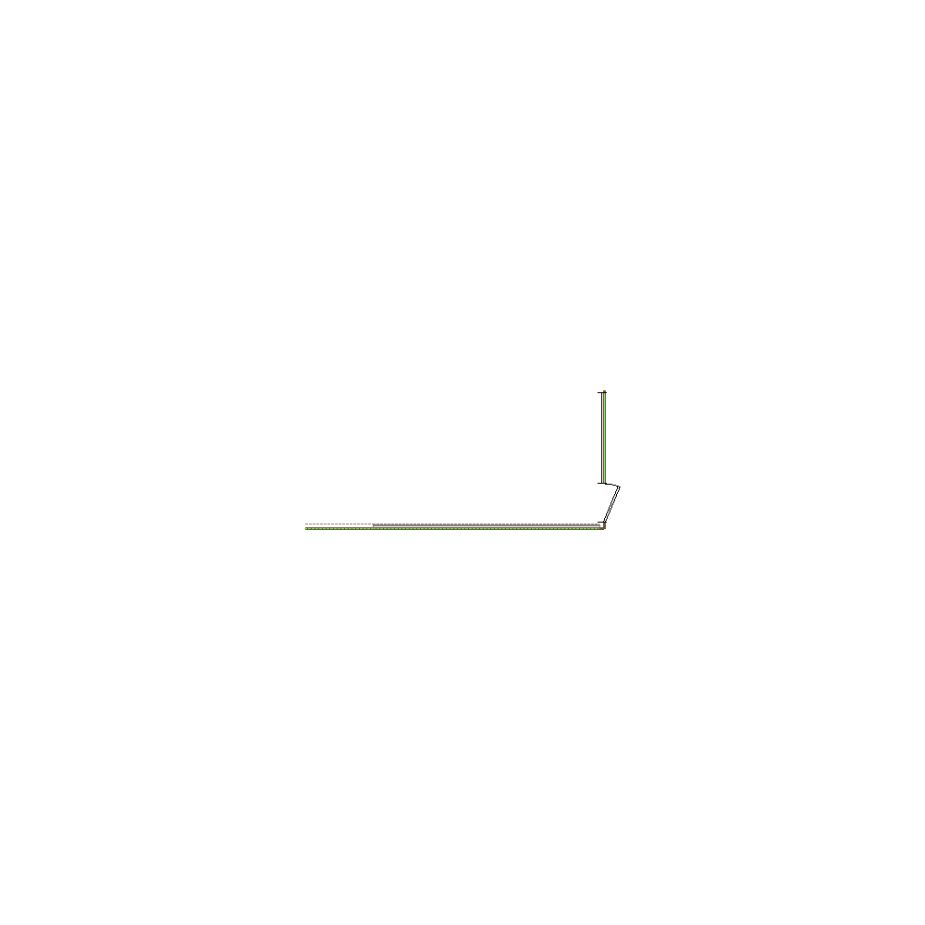 Simple exterior sketch of a residential structure (11-20 SQ), based on aerial imagery, used for estimating and documentation purposes in Xactimate.