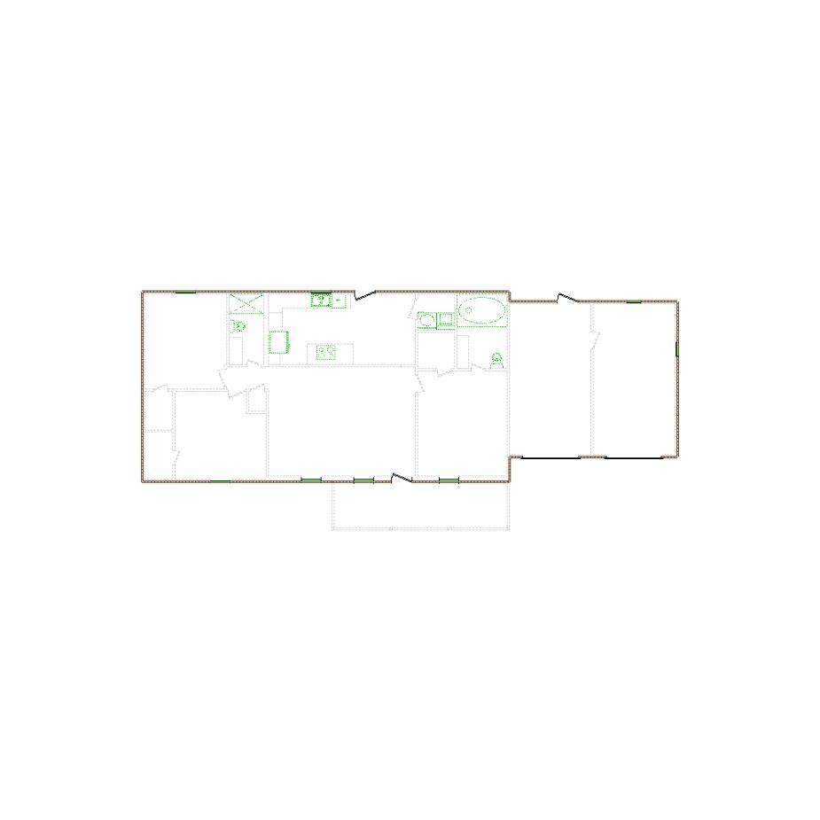 Detailed exterior sketch (2501-3000 SF) based on interior layout provided by the client or created by us. Suitable for siding, paint, and wall estimates.