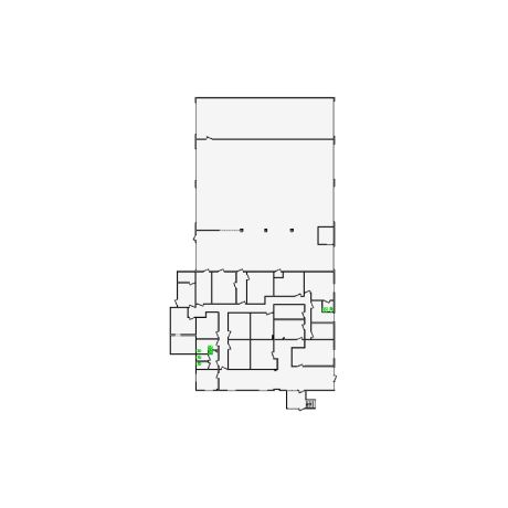 Detailed commercial interior sketch for Xactimate (9501-10000 SF). Accurate layouts for damage assessment, insurance claims, and restoration projects.