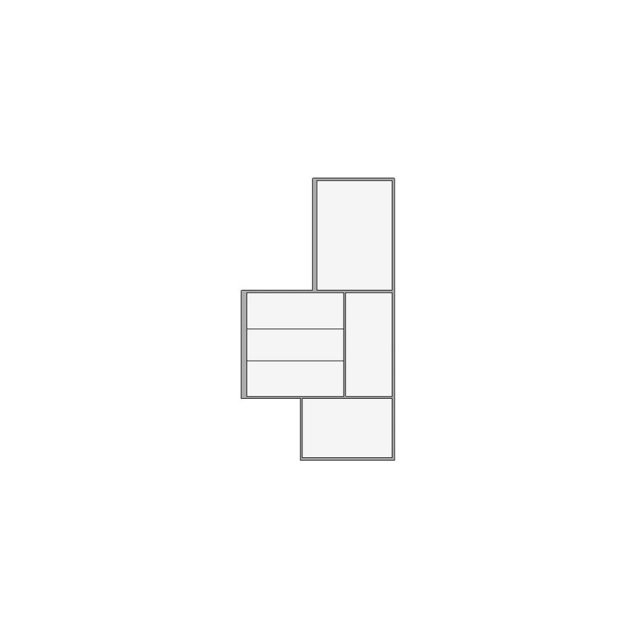 Simple interior sketch for Xactimate (2501-3000 SF). Perfect for partial renovations, such as updating floors, walls, or ceilings, without full detailing.