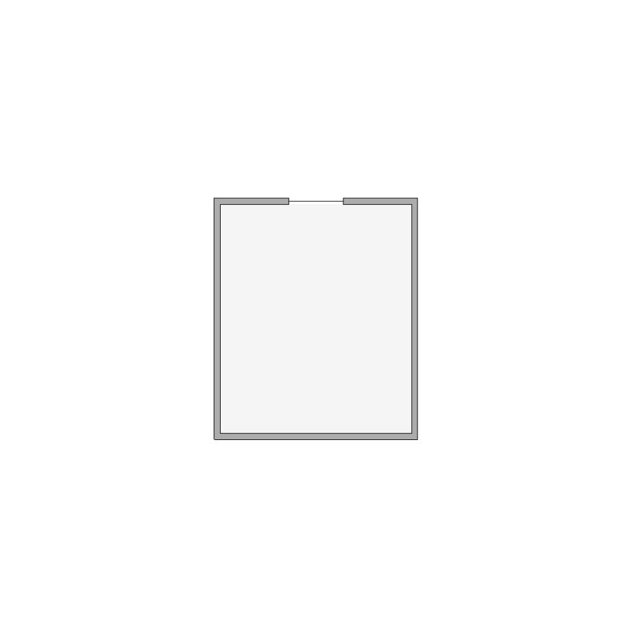 Simple interior sketch for Xactimate (251-500 SF). Perfect for partial renovations, such as updating floors, walls, or ceilings, without full detailing.