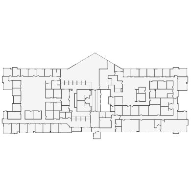 Detailed commercial interior sketch for Xactimate (18001-20000 SF). Accurate layouts for damage assessment, insurance claims, and restoration projects.